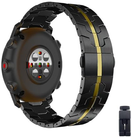 JEWELS Metallband für Polar Grit X/Grit X Pro/Vantage M2/Vantage M Armband, Edelstahl Gliederband Ersatzarmbänder Kompatibel mit Armband Polar Grit X/Grit X Pro/Vantage M2/Vantage M (F)