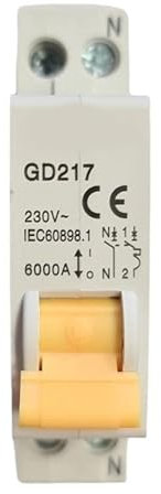 Interruttori Magnetotermici per barra DIN Bipolare Interruttore Magnetotermico (GD 217 1 MODULO 32 AMPERE)