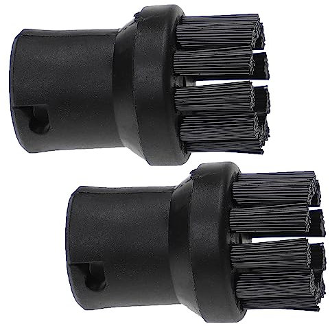 vhbw 2x spazzola rotonda sostituisce Kärcher 2.863-264.0 per pulitore a vapore - Spazzola a vapore