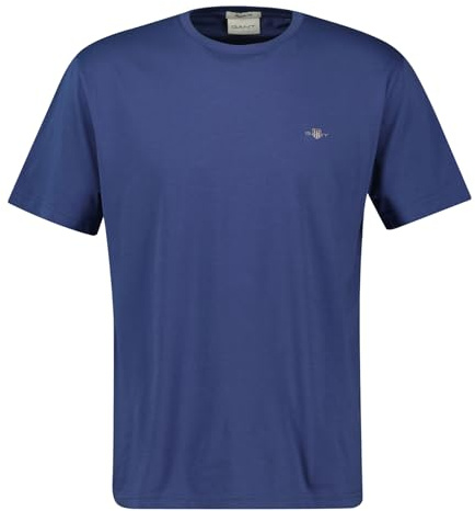 GANT Men's Reg Shield SS T-Shirt, Dusty Navy, 3XL