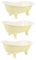LABRIMP 3St Dessertschale Obstschale Tasse Wasser trinken Servierschale dessert schälchen dessert schalen Marmor-Serviertablett Bad Aufbewahrungsschale kleine Joghurtschale Keramik Yellow