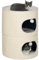 Pawhut Tour pour Chat modulable tonneau griffoir Chat avec Fermeture éclair séparable 3 Niveaux, Tapis de grattage en sisal, Deux balles, Grotte pour cachette, Hauteur 69 cm, Blanc crème