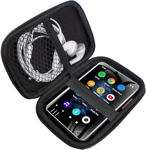 Kompatibel mit HiFi Walker G7 Hülle, Blueshaweu Hartschalen-Reise- und Aufbewahrungskoffer Tragetasche kompatibel mit HiFi Walker H2 / H2 Touch/ G7 / G7 Mini-Musik-Playern (schwarz)