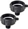 CNAFGBGG 2 NPS IBC -Tote -Adapter, Schlauchhahnanschluss, 2 Teile 275 330 IBC Tank externer feiner Gewindeschlauchanschluss Männlicher Adapter -Food -IBC -Abflussadapter für Gartenschlauch