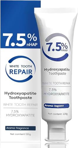 Hydroxylapatit-Zahnpasta, Zahnpasta zur Zahnreparatur, 7,5% Hydroxylapatit-Zahnpasta für empfindliche Zähne, sanfte Minze, Zahnpasta für frischen Atem, für die Mundgesundheit