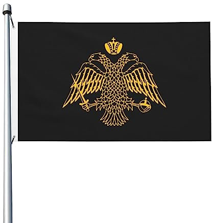 festivo Bandera temática Bandera de la Iglesia ortodoxa griega vívido Bandera en poliéster 90x150 cm para pubs,balcón,patio