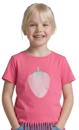 TOM TAILOR Mädchen 1049936 T-Shirt mit Fransen
