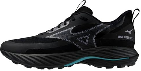 Mizuno Wave Rider GTX 3 Men's Trail Running Shoes, Black Sand/Odyssey Gray/Capri Breeze
