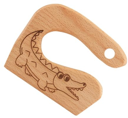 Gatuida Couteau en Bois pour Garçon et Filles Outil de Découpe Sécuritaire Junior Taille Moyenne Outil Cuisine Créatif Bébé à Partir de 3 Ans pour Découper Fruits Légumes Jouet Éducatif