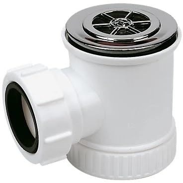 Shower Trap Chrome 40MM, 19mm Water Seal, 1 in Pack