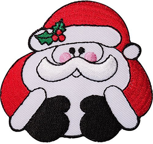 Vater Weihnachten bestickt Eisen/Nähen auf Patch Santa Dekoration Crafts Badge