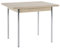 Hela Tische, Küchentisch Esstisch Bonn, Holzwerkstoff melaminbeschichtet, Dekor Sonoma Eiche, Metallgestell chrom, ausziehbar 90-142x65x74cm