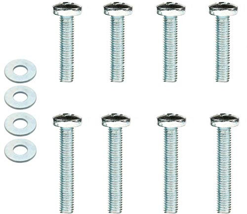 Set di viti VESA bombate lunghe per staffa di montaggio TV, per Samsung, LG, Sony, Panasonic, M8 x 45 mm e M8 x 50 mm + rondelle
