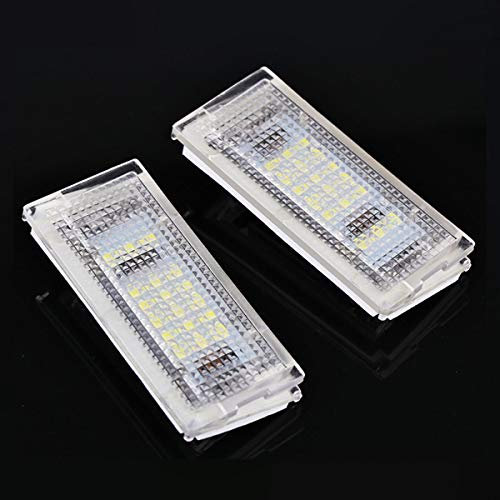GOFORJUMP 1 Paar weiße 18LED Kennzeichenbeleuchtung für B/MW E46 4D Limousine