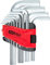 KS Tools 151.4590 Juego de llaves Allen en un soporte abatible,14 pzs 1,5-19mm