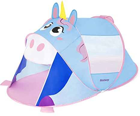 Bestway Pop-Up-Zelt für Kinder, Einhorn, 182 x 96 x 81 cm