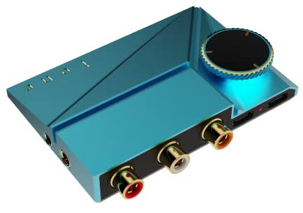 Khadas Tone2 Pro - Amplificador de Auriculares DSD512/768K/32Bit ES9038Q2M de Alta Resolución Portátil Balanceado DAC Hi-Fi con Decodificador MQA Convertidor Digital Analógico de Escritorio(Azul)