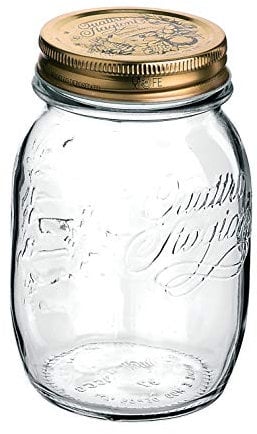 Bormioli Rocco 3918777 Vasetti per Marmellate/Conserve, 500 Ml, con Coperchio a Vite, Diámetro 70 Mm, 6 Bicchieri, Quattro Stagioni, 58284