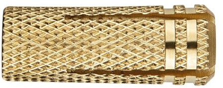 BATIFIX Tacos de latón Tacos espaciadores de latón M4 M5 M6 M8 M10 M12 Ancla métrica con rosca interior Funda de expansión para fijaciones ligeras en material sólido (25, M8 x 28 m)