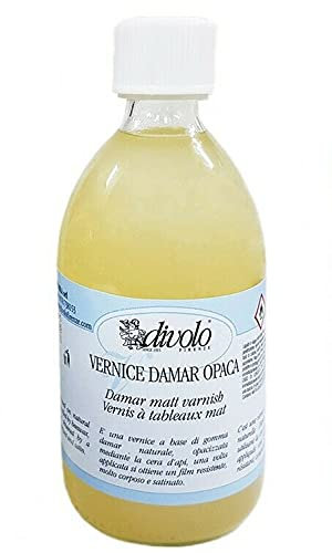 Divolo Vernice Damar Opaca da 1 Litro per Pittura a Olio e restauro