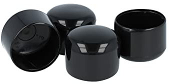 GleitGut 4 x Embout pour Tube 45 mm Protection Pied de Chaise Embout Rond Noir