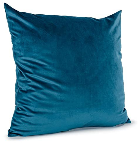 ANRO Kissenbezug Kissenhülle Kissen Deko-Kissen Sofa Kissen Couch Kissen Samt Türkisblau 50x50cm ohne Füllung
