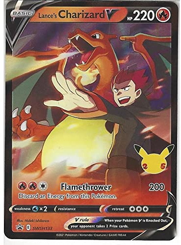 Pokemon Celebrations Lance's Charizard SWSH133 Promo