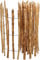 PINEEA Staketenzaun 60 cm Hoch - Holzzaun aus Haselnuss - Wetterbeständiger Gartenzaun 5M Lang - Kastanienzaun für Dekoration und Pflanzenschutz - Lattenabstand 3-4cm