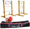Leitergolf Doppel Spiel - 2X Wurfspiel Komplett Hartholz - komplett mit Bolas - 4 Sets Bolas Tragetasche - offiziell (Hartholz - Soft Bolas)