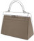 DGAZ Tasche Shaper Einsatz, Satin Memory Kissen für Kelly Pochette/Mini/20/25/28/32/35/40, Seidige Berührung Handtasche Einsatz (Etoupe, Kelly 28)