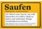DankeDir! Saufen Definition - Schild 30 x 20 cm - Partydeko Geburtstagsgeschenk lustiger Spruch Geschenkidee Geburtstagsdeko - Geschenk Requiste Party Alkohol Photo Booth JGA