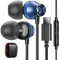Écouteurs USB C pour Samsung S24 Ultra A55 A35 A54 A34,Écouteurs Intra Auriculaires USB Type C en Tressé Oreillettes Filaires Anti-Bruit Casque avec Micro pour iPhone 16 15 Mi 12T Pixel 9 8a Oneplus