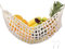 31,8 x 40,6 cm Hängematte Obst und Gemüse, Fruit Hammock mit 2 Haken 100% Baumwolle Handgemacht Gewebt Platzsparend Obstkorb unter Schrank für Küche Schiff Aufbewahrung