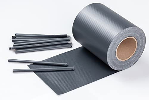 GreenYard® PVC Sicht- und Windschutzstreifen Zaunfolie, ca. 35m, Anthrazit Sichtschutz