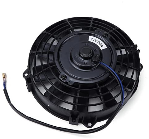 Radiatore e Accessori Ventola di Raffreddamento del Radiatore Elettrico da 8 Pollici 12V 80W Spinta a Lama Dritta Sottile per Intercooler del CA