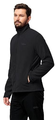 Jack Wolfskin Herren Taunus Fz M Fleece-Jacke, Schwarz, M EU