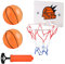 APOMOONS Mini Basketball Hoop for Kids, Indoor/Outdoor Wall Mounted Hoop With Net, Ball, and Pump - Bath Toys and Sport Games