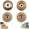 ANROI Set di 4 dischi abrasivi flessibili per lavorazione del legno, diametro 100mm, per smerigliatrice angolare - Strumenti per la lavorazione del legno