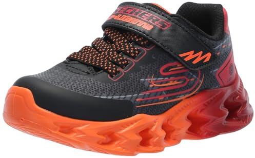 Skechers Vortex 2.0 - Quantroid 400604L-BKRD, Boy Sports Shoes,Sneakers, Black, 28 EU