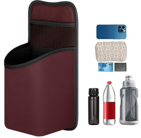 Porte-boissons pour voiture - Sac organisateur de porte-gobelet de voiture - Porte-gobelets automobiles généraux, multifonctionnels, compacts, antidérapants, de grande capacité, pour bouteilles Neamou