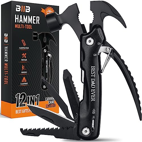 BIIB Gifts for Men, Birthday Gifts for Men Who Have Everything, Multi Tool Gadgets Mens Gifts for Dad, Dad Gifts Camping Accessories, Stocking Fillers Mens Gifts for Him