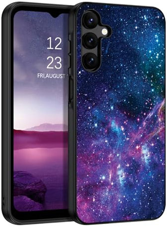 BENTOBEN für Samsung A15 Hülle, Handyhülle Samsung A15 Case Leuchten im Dunkeln Slim Fluoreszenz Nebula PC Schale TPU Bumper Kratzfest Schutzhülle Hülle für Samsung Galaxy A15 4G/5G - Lila
