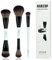 Jessup Pinselset Make Up Pinsel Set, 3tlgs Makeup Pinsel, 5-in-3 Duo-End Pinsel Gesichtskollektion, Foundation Puder Kontur Highlighter Rouge Concealer Pinsel, helles Zyan T503
