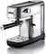 Ariete 1380 Metal Coffee Maker, Compatible with Coffee Powders and ESE Pods, 1300 W, Capacity 1.1 L, 15 Bar Pressure, ½ Cup Filter, Cappuccino Device, Silver