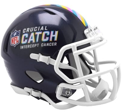 NFL Crucial Catch 2024 Intercept Cancer Mini Helm Speed Footballhelm