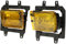 ACAGALA Paar Links und rechts Nebelscheinwerfer transparente Plastik Lens Kit Kompatibel mit BMW E30 3-Serie 1985-1993