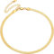 ChainsPro Collana da donna piatta a serpente 3 mm/5 mm di larghezza, in acciaio inox, collana semplice girocollo da ragazza, argento/nero/oro/oro rosa, 38cm, Acciaio inossidabile