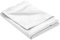 Mako-Satin Baumwollsatin Bettlaken ohne Gummizug Uni einfarbig (Bettlaken 240x280 cm, Weiß)