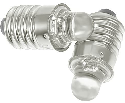 HOMSFOU Bombillas Led Para Linternas 6v Base Pequeña De Vidrio y Metal, Luz Blanca Brillante, Reemplazo Compacto Para Linternas De Bolsillo, Paquete De 2 Unidades, Uso Prolongado