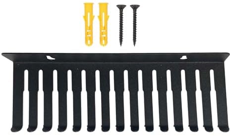 13 Perchas De Cable - Bandeja De Gestión De Cables | Rack De Organizador De Cable De Pared | Camisetas De Acero De Ahorro De Espacio Para Perchas Para Talleres De Salas De Servidores De Estudios Compu